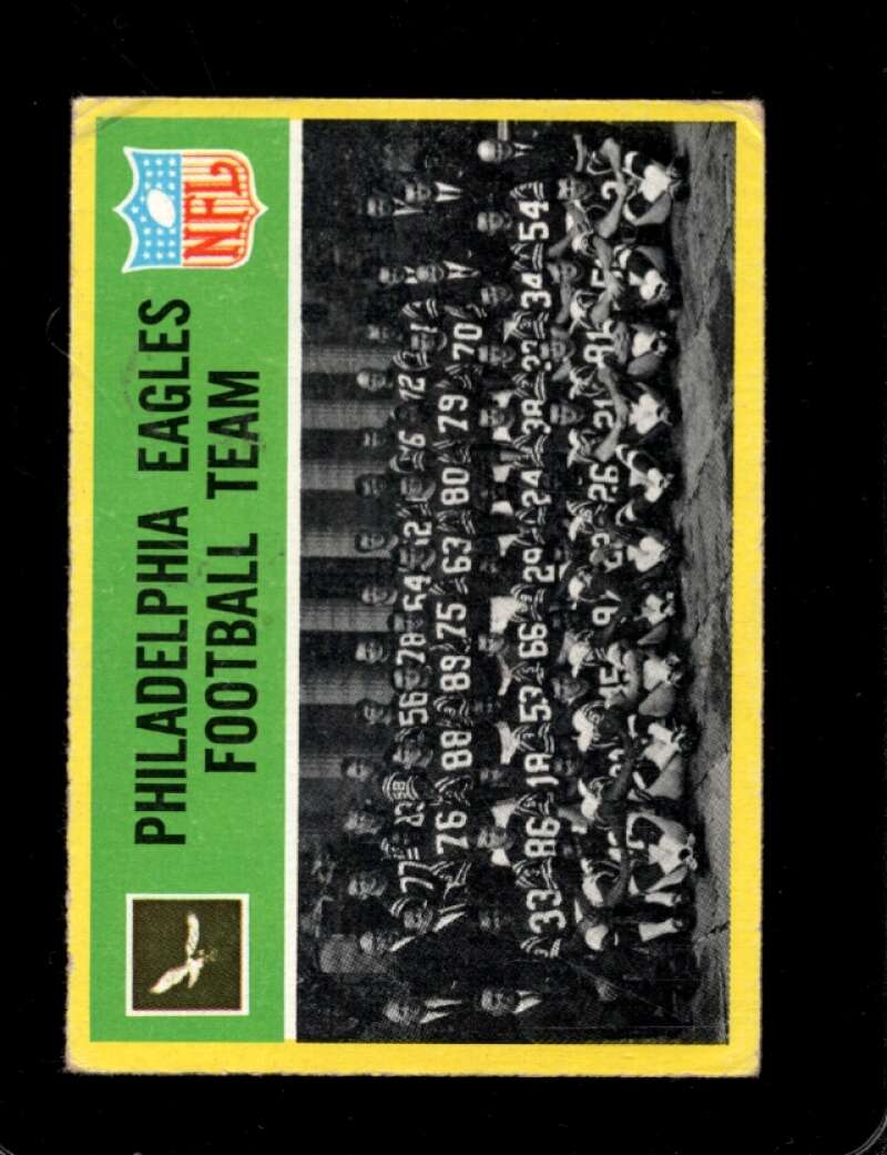 1967 PHILADELPHIA #133 EAGLES TEAM GOOD+ 