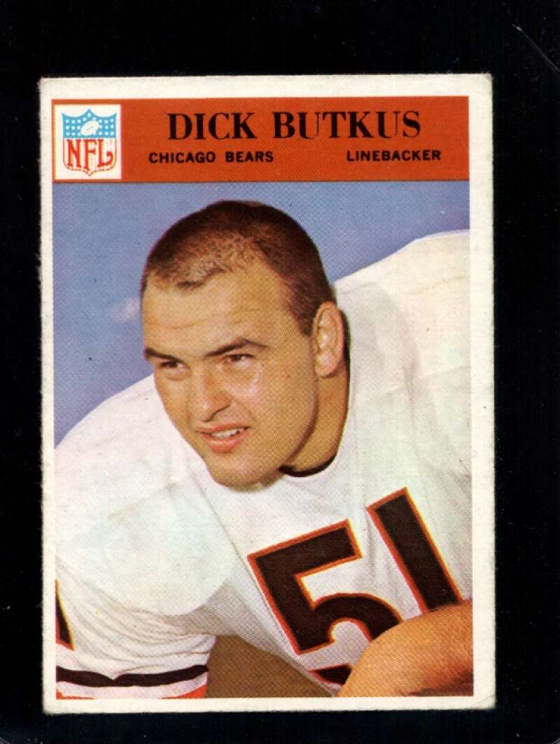 1966 PHILADELPHIA #31 DICK BUTKUS VG+ (RC) HOF 